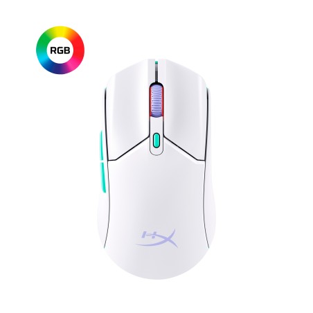 "HyperX Pulsefire Haste 2 - Premium Optical Wireless Gaming Mouse in White | Lightweight, Fast & Accurate Performance"